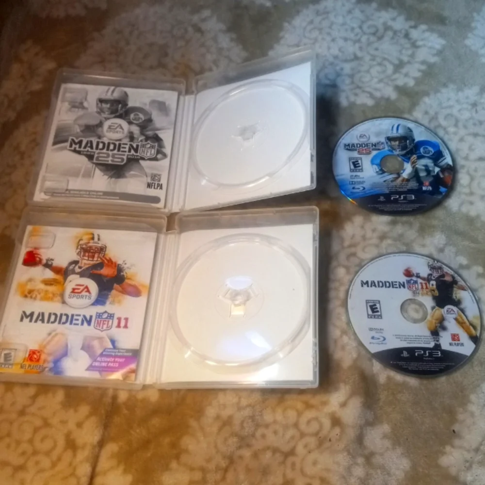 Lot 31 - 2 PS3 GAMES Madden 11 and Madden 25